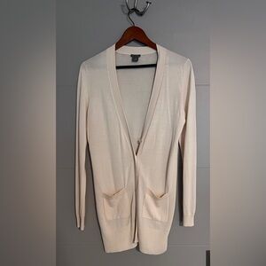 Cream Button Down Cardigan